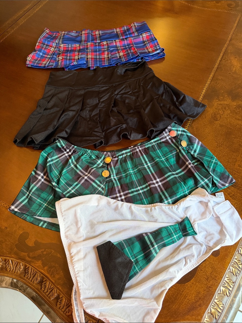 Black Pleated Mini Skirt - Women